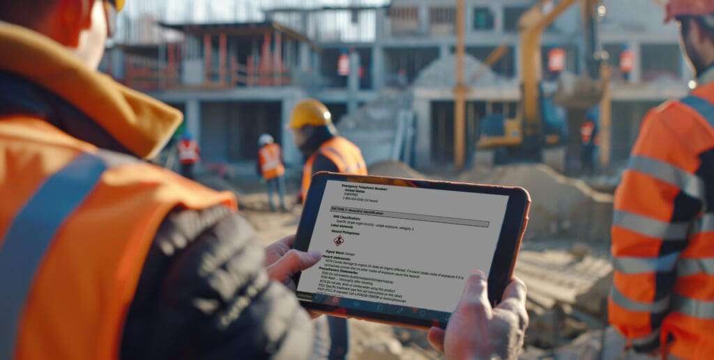 safety data sheets for construction industry